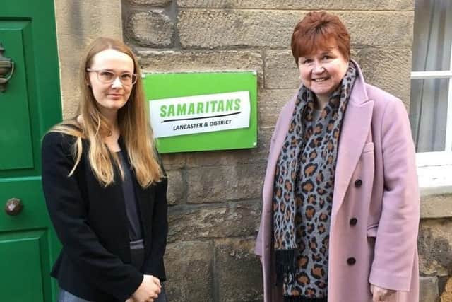 Cat Smith MP and the Director of Lancaster Samaritans.jpg