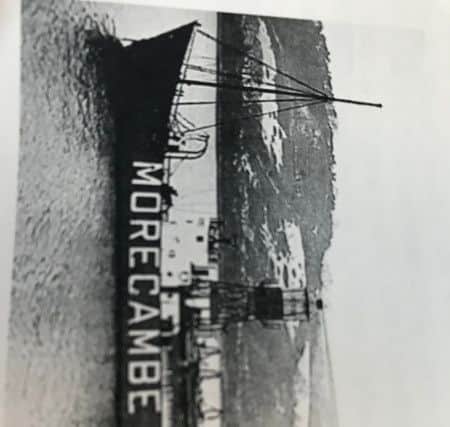 Morecambe Bay Lightship anchored between Wyre Light and Barrow. Courtesy A Tyler Ships Nostalgia.