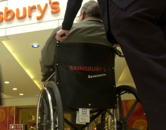 People should be more caring toward wheelchair users.