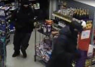 Police released CCTV images of the robbery.