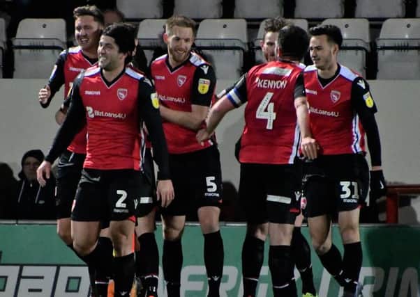 Morecambe got the better of MK Dons in midweek