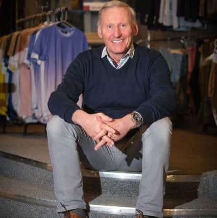 Stuart Morgan of Genius menswear, Morecambe, who is retiring and closing his shop after 42 years in business.