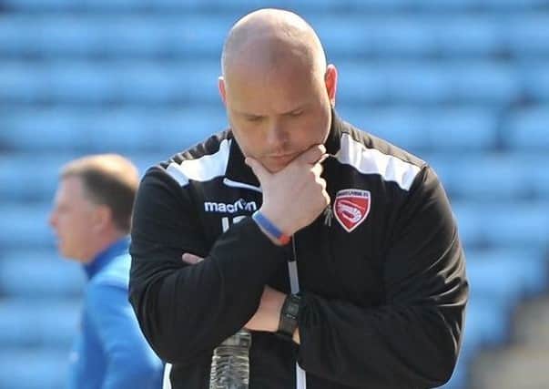 Morecambe boss Jim Bentley had plenty to ponder at the weekend     Picture: B&M Photo