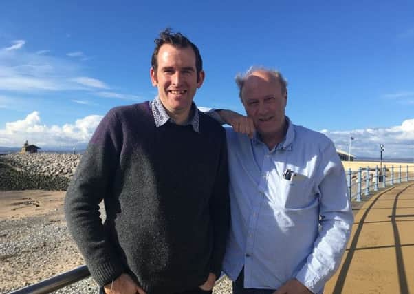 David Harland, chief executive of Eden Project International, and Sir Tim Smit, founder of the Eden Project, on Morecambe Promenade.