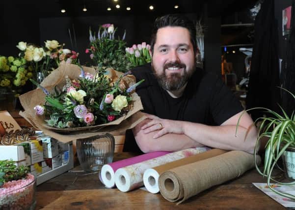 Time for Flowers in Heysham have started using biodegradable and eco friendly wraps for their flowers.  Pictured is owner Tom Barker.