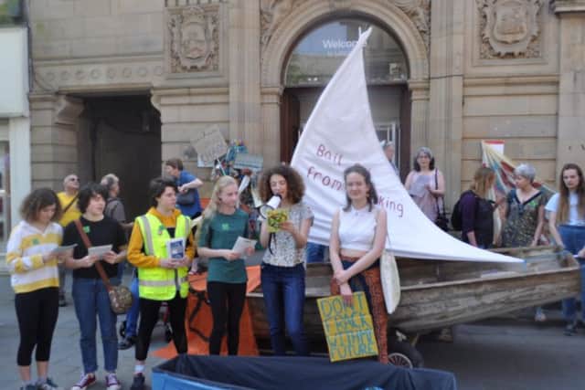 Young people give speeches in Lancaster
