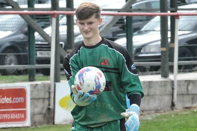 Garstang keeper Will Kitchen made yet another penalty save in their draw against Longridge Town