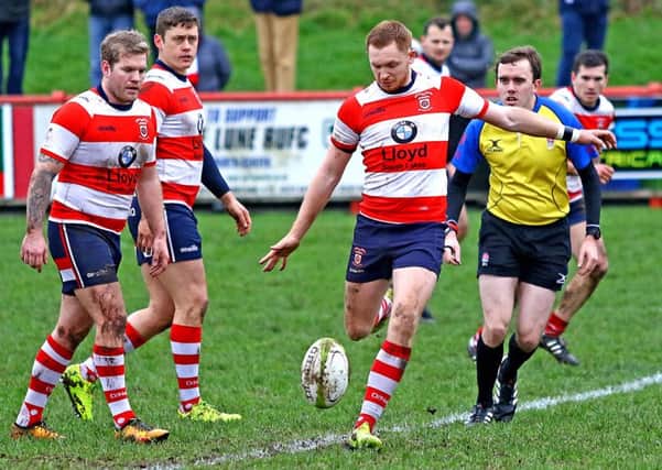 Damon Hall was Vale of Lune's leading try scorer. Picture: Tony North.
