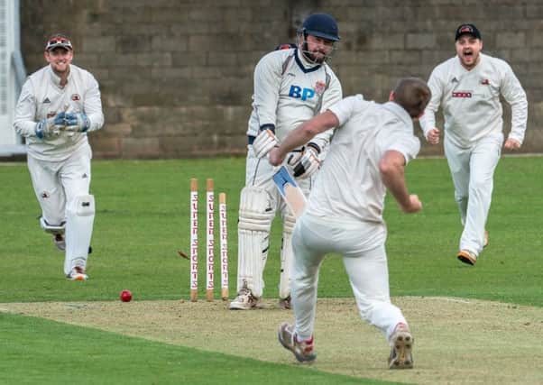 Ian Walling took three wickets in four balls but Garstang still lost to Blackpool		                 Picture: Tim Gilbert/Preston Photographic Society