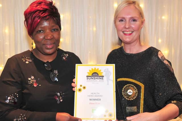 Diana Heyes wins the Health Hero Award at the Sunshine Awards 2019