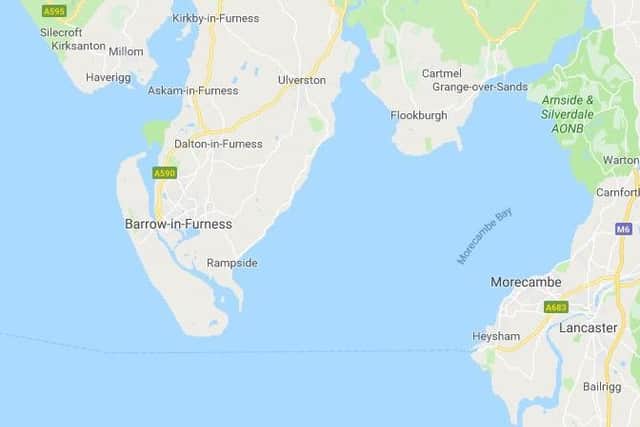 Morecambe Bay. Image courtesy of Google Maps.