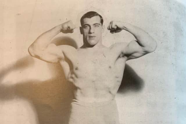 Primo Carnera the future Heavyweight champion of the world who endeared himself to the people of Morecambe. Picture courtesy of Larry Braysher.