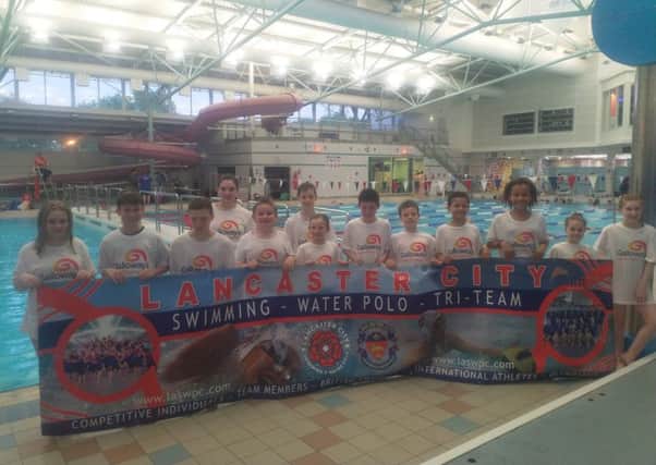 Galloways swim team helped raise hundreds of pounds for the sight loss charity.