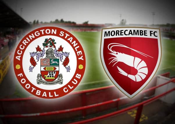 Morecambe and Accrington Stanley will meet in pre-season