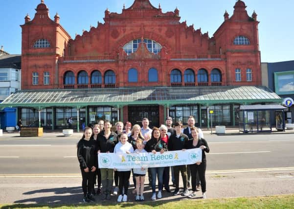 The charity ball will be held at the Winter Gardens. Reeces mum Rachel ONeil is pictured fourth from left.