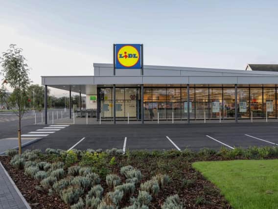 An artist's impression of a new Lidl store