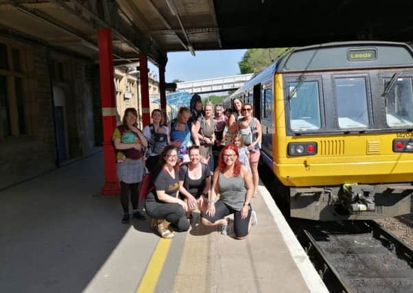 The group just before setting off for Clapham at Lancaster railway station.