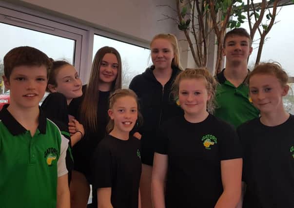 Some of the young Garstang swimmers