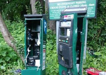 Thieves also broke in to the parking meters at Crook O' Lune car park.