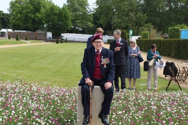 Jack Bracewell at the D-Day Garden.