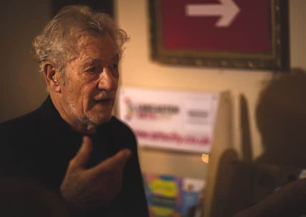 Sir Ian McKellen at The Dukes in Lancaster. Picture by Jess Turton.