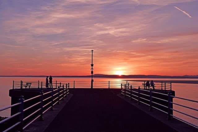 A summer sunset taken from the Stone Jetty in Morecambe by David Dempster,
