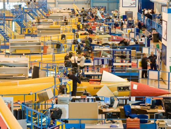 BAE Systems' production line in Warton