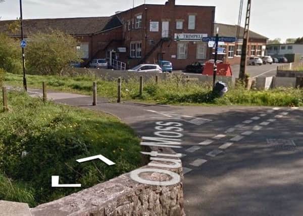 The cycle path is closed near The Trimpell Club in Morecambe. Photo courtesy of Google Streetview.