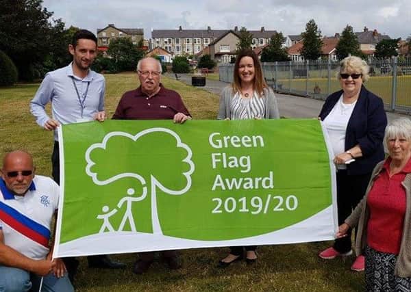 Regent Park in Morecambe has been awarded a Green Flag Award for the first time.