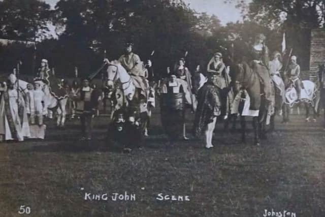 King John scene. Lancaster Historical Pageant 1913.