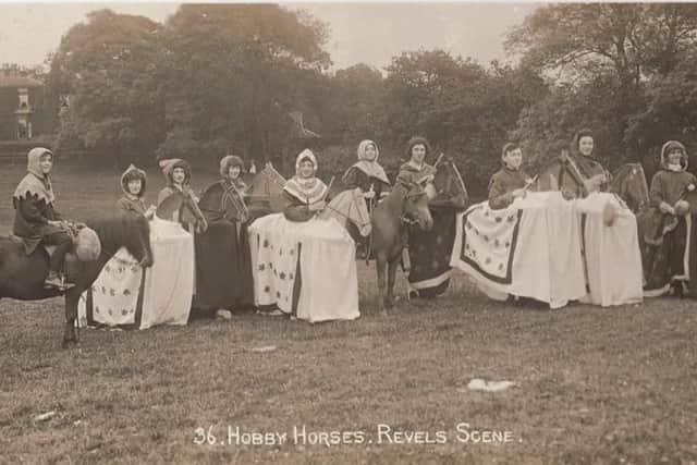 Hobby Horses, revels scene. Lancaster Historical Pageant 1913. (part one).