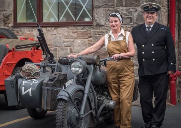 Pictures Martin Bostock. Morecambe 1940's revival. Gill dring and Alex Wetton.