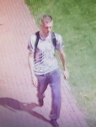 One of the men police wish to speak to in connection with a series of bike thefts and attempted thefts on White Lund.