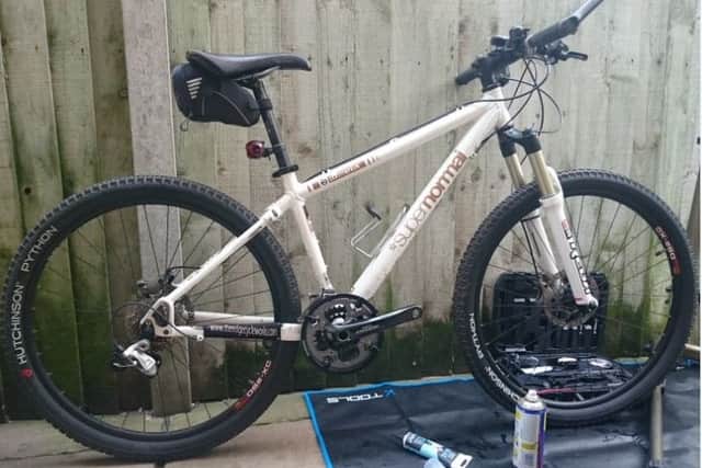 One of the bikes stolen from White Lund.