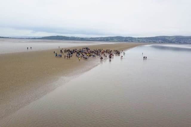 Aerial photo of the Cross Bay Walk (Pic credit Idroneit)