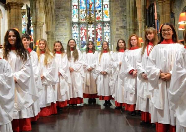 Lancaster Priory girls choir.