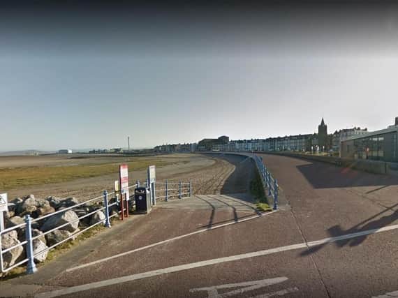 The woman was found unresponsive near The Beach Cafe in Morecambe on Thursday morning (August 15)