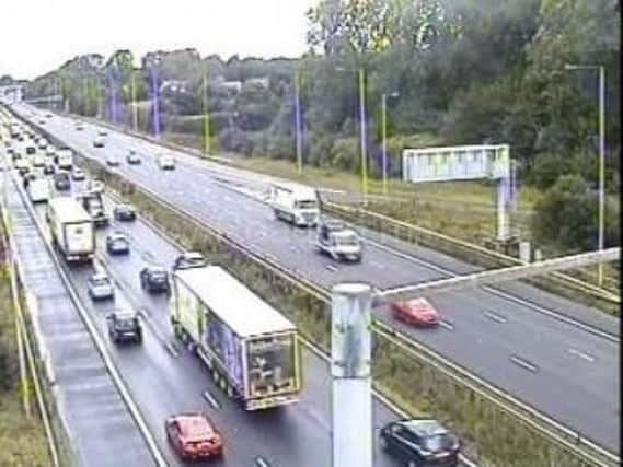 A five-car crash on the M6 northbound at 11.30am this morning (August 19) has led to a 14-mile tailback between Standish and Preston this afternoon
