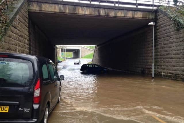 Flooding at Halton end of link road.
