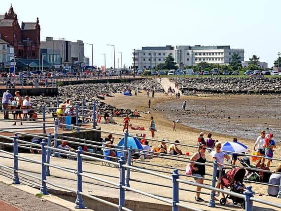 Morecambe prom was a hive of activity.