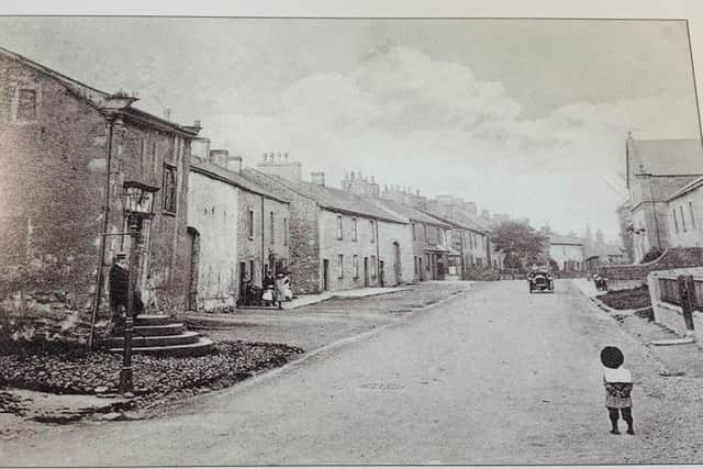 High Street, Burton-in-Lonsdale, circa 1914. The village was locally called Black Burton, probably due to the smoke from its many potteries giving the village a dirty appearance.