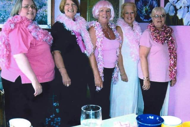 Soroptimists hold a Pink Party for cancer.