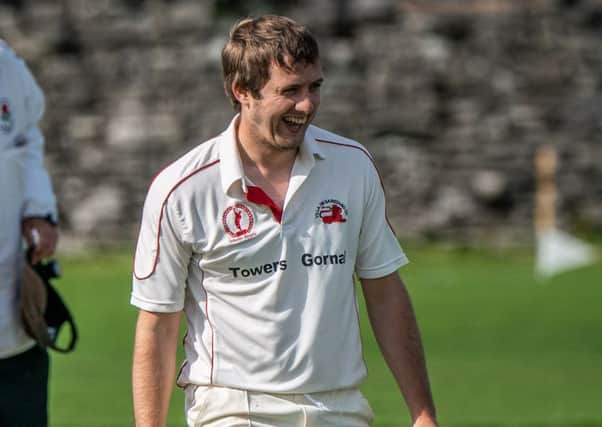 Garstang CC's Ian Walling celebrates another wicket     Picture: Tim Gilbert/Preston Photographic Society