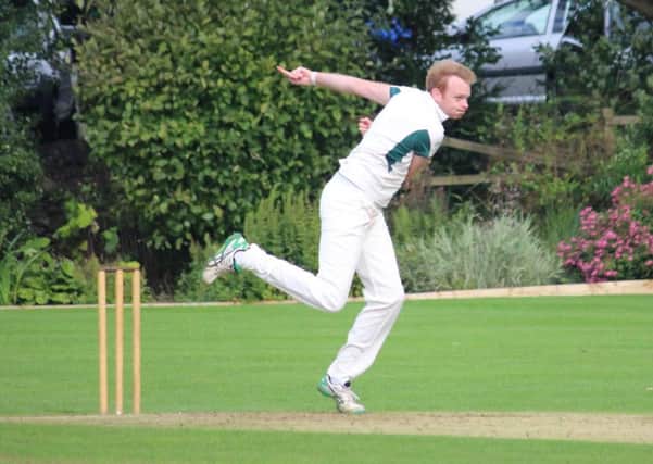 Richard Hanson in action for Sedgwick against Carnforth.
