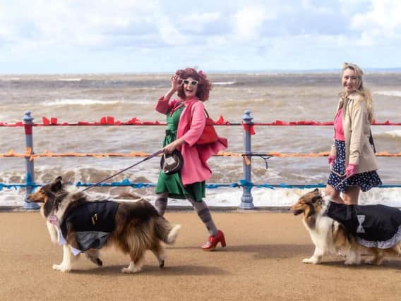 Vintage by the Sea 2019. Pooches and their owners who took part in the CancerCare Pooches parade.