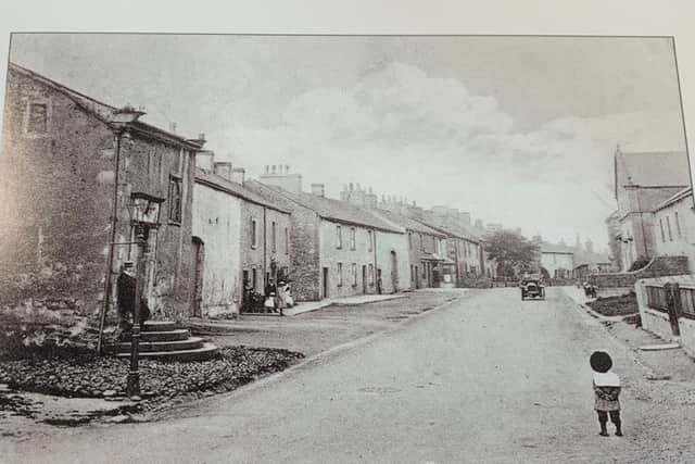 High Street, Burton-in-Lonsdale, circa 1914. The village was locally called Black Burton, probably due to the smoke from its many potteries giving the village a dirty appearance.