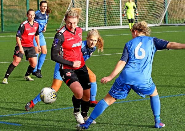 Morecambe Ladies on the attack.