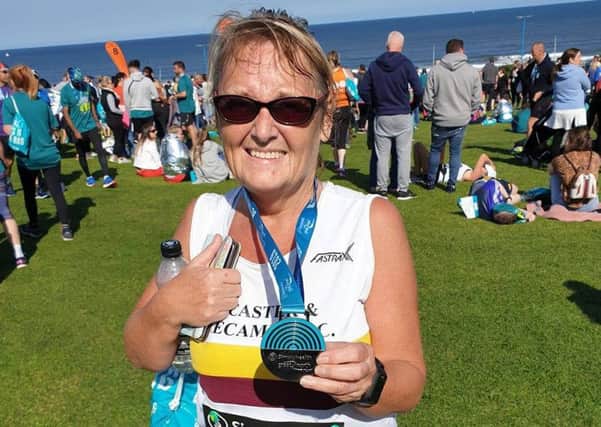 Susan Hodgson completed the Great North Run.