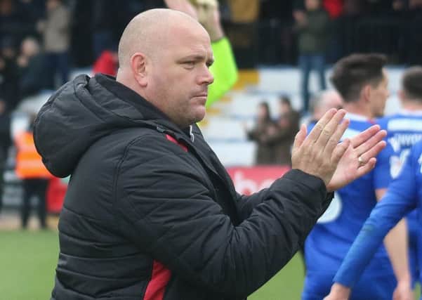 Jim Bentley applauded Morecambe fans despite being booed at full-time on Tuesday