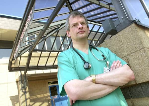 Dr Ray McGlone outside the Accident and Emergency Building at the Royal Lancaster Infirmary.-2305012.